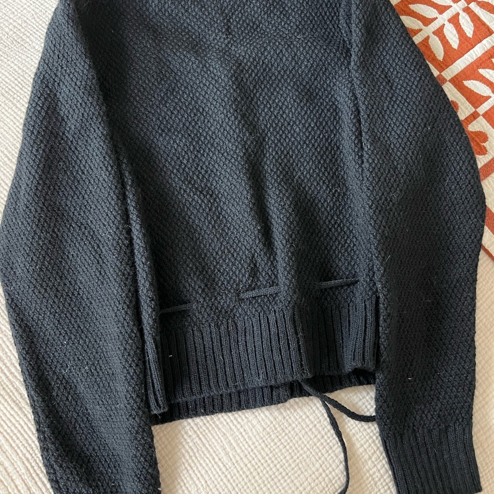 Rouje Black and Cream Heart Sweater - Picture 3 of 5